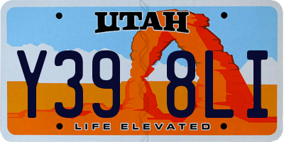 UT license plate Y398LI