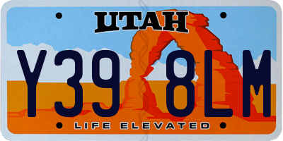 UT license plate Y398LM