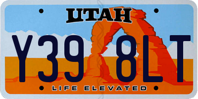 UT license plate Y398LT