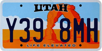 UT license plate Y398MH