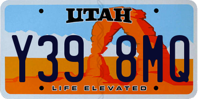 UT license plate Y398MQ