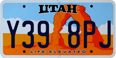 UT license plate Y398PJ