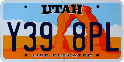 UT license plate Y398PL