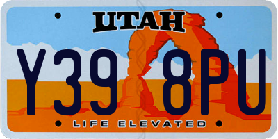UT license plate Y398PU