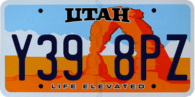 UT license plate Y398PZ