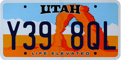 UT license plate Y398QL