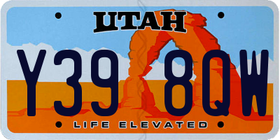UT license plate Y398QW