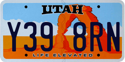 UT license plate Y398RN