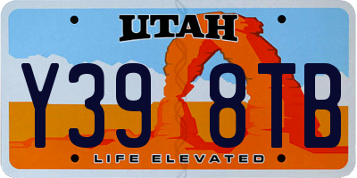 UT license plate Y398TB