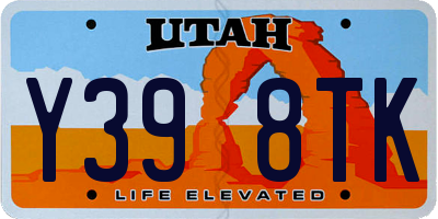 UT license plate Y398TK