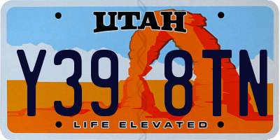 UT license plate Y398TN