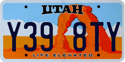 UT license plate Y398TY
