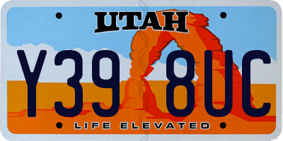 UT license plate Y398UC
