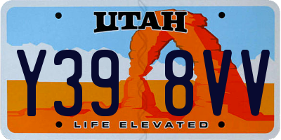 UT license plate Y398VV