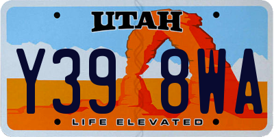 UT license plate Y398WA