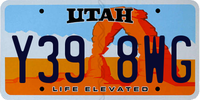 UT license plate Y398WG