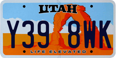 UT license plate Y398WK