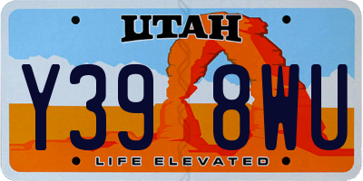 UT license plate Y398WU