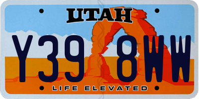 UT license plate Y398WW