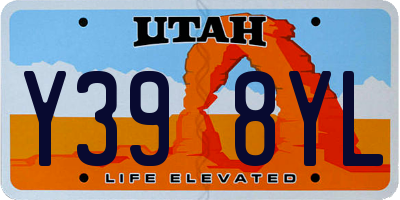 UT license plate Y398YL