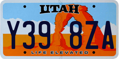 UT license plate Y398ZA
