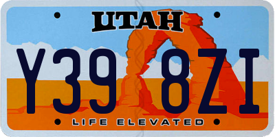 UT license plate Y398ZI