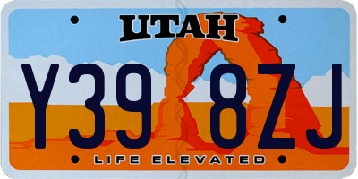 UT license plate Y398ZJ