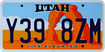 UT license plate Y398ZM