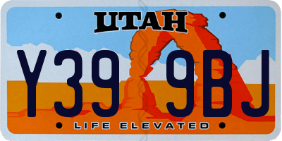 UT license plate Y399BJ
