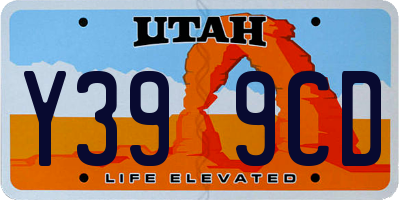 UT license plate Y399CD