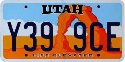 UT license plate Y399CE