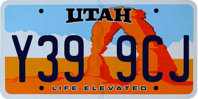 UT license plate Y399CJ