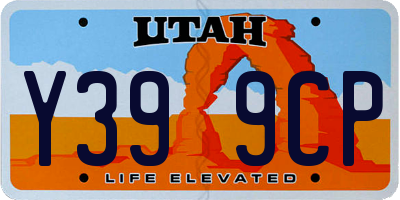 UT license plate Y399CP