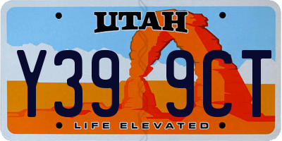 UT license plate Y399CT