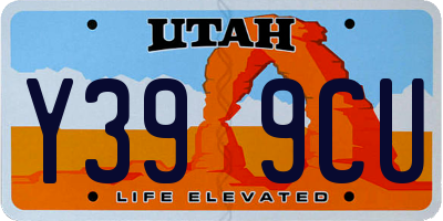 UT license plate Y399CU