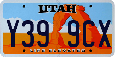 UT license plate Y399CX