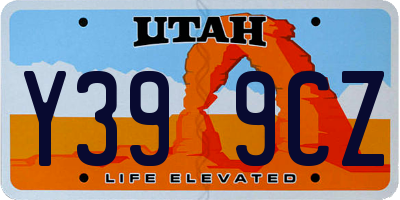 UT license plate Y399CZ