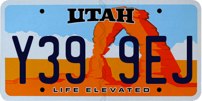 UT license plate Y399EJ