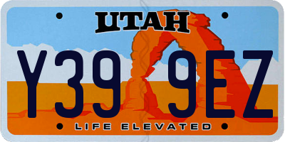 UT license plate Y399EZ