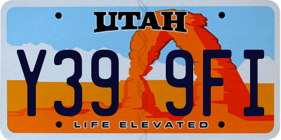 UT license plate Y399FI
