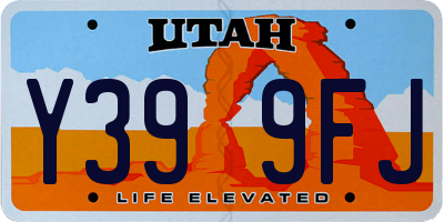 UT license plate Y399FJ