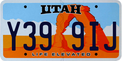 UT license plate Y399IJ