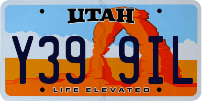 UT license plate Y399IL