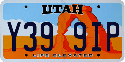 UT license plate Y399IP