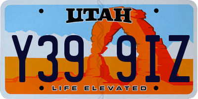 UT license plate Y399IZ