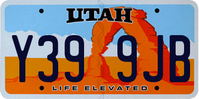 UT license plate Y399JB