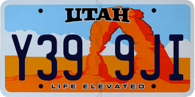 UT license plate Y399JI