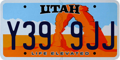 UT license plate Y399JJ