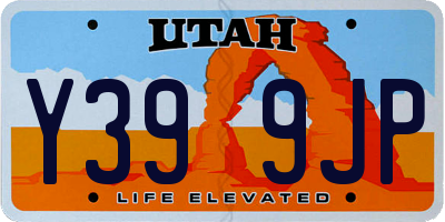 UT license plate Y399JP