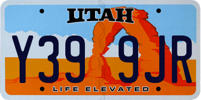 UT license plate Y399JR